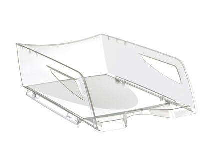 [72209] Bandeja sobremesa cep maxi de gran capacidad plastico transparente 386x270x115 mm