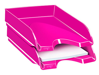 [63189] Bandeja sobremesa cep plastico rosa 257x348x66 mm