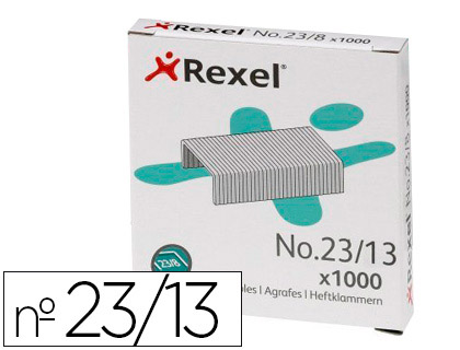 [300036] Grapas rexel 23/13 acero caja 1000 unidades