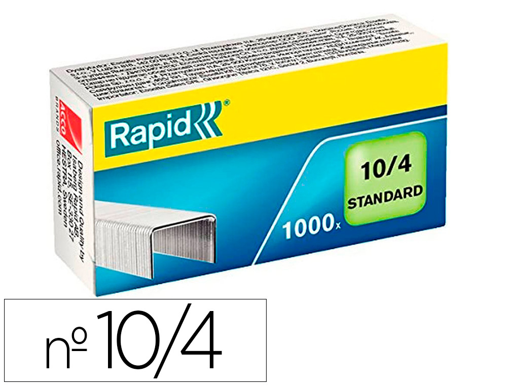 [166512] Grapas rapid 10/4 mm galvanizada caja de 1000 unidades