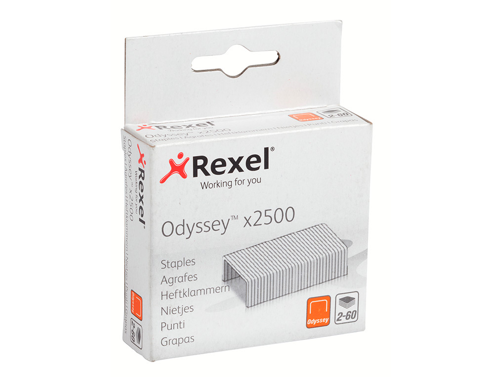 [57782] Grapas rexel odyssey galvanizada caja de 2500 unidades