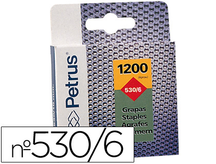 [26513] Grapas petrus nº 530/6 caja de 1200 unidades