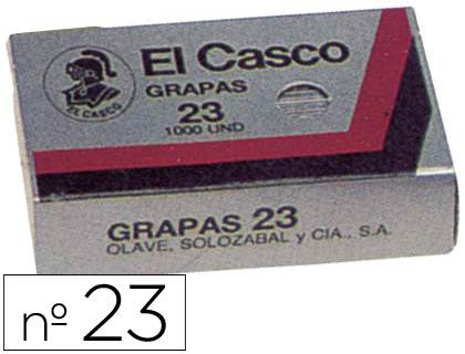 [3744] Grapas el casco nº23 caja de 1000 unidades