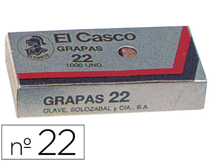 [3739] Grapas el casco nº22 caja de 1000 unidades