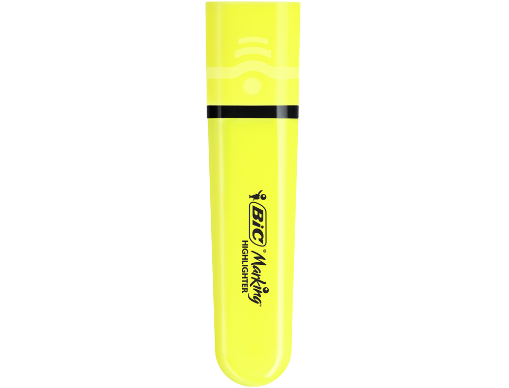 [170833] Rotulador bic flat fluorescente amarillo neon caja de 12 unidades