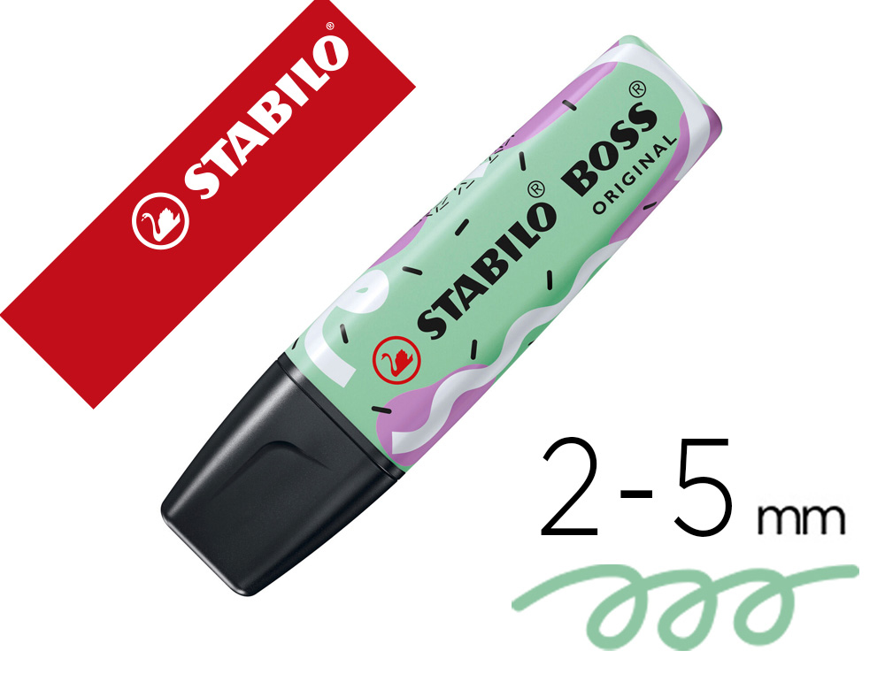 [167480] Rotulador stabilo boss fluorescente original pastel by ju schnee pizca de menta