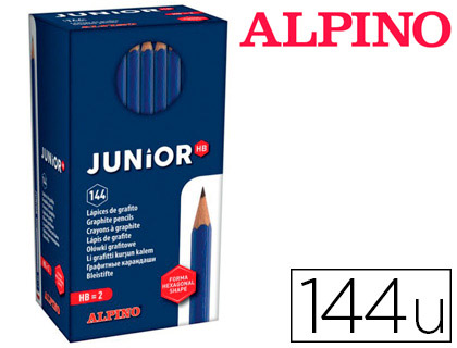 [79272] Lapices de grafito alpino junior caja de 144 unidades