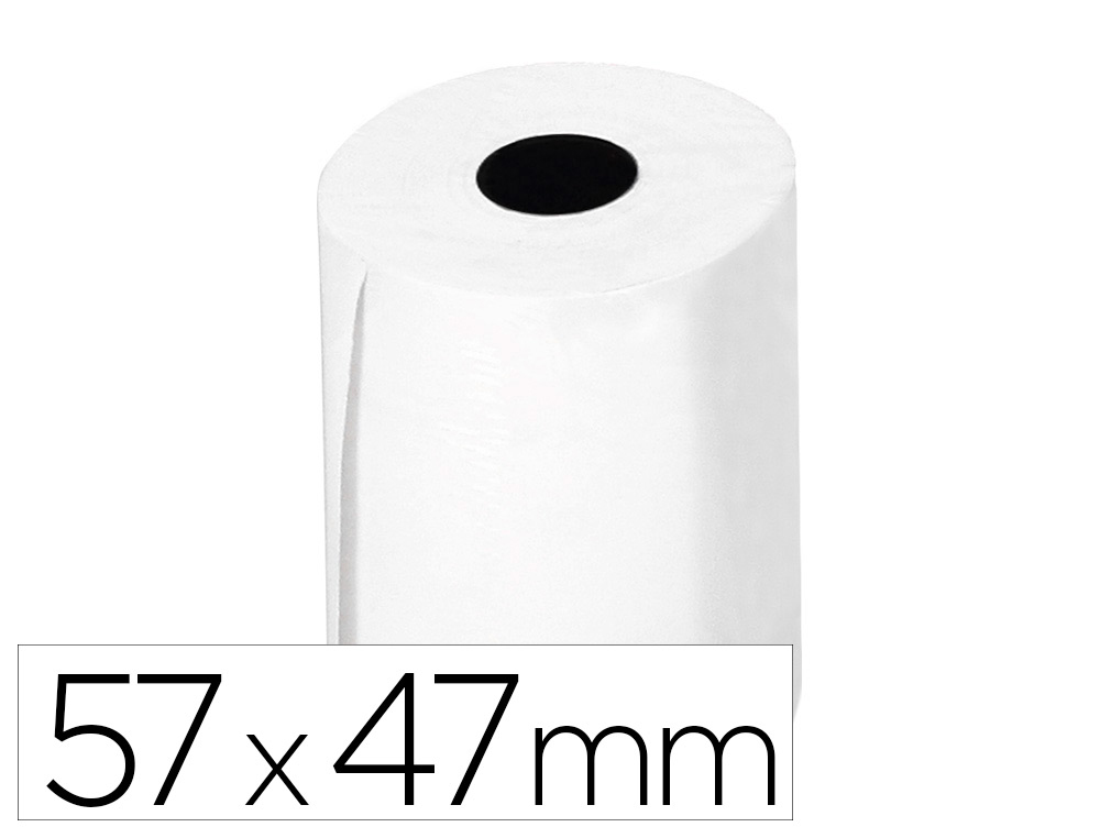 [168332] Rollo sumadora termico greening 57 mm ancho x 47mm diametro para tpv sin bisfenol a papel de 70 g/m2