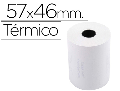 [156037] Rollo sumadora exacompta termico 57 mm x 46 mm 55 g/m2 sin bisfenol a