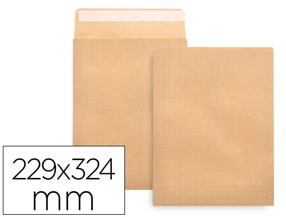 [58645] Sobre liderpapel bolsa n 7 kraft din c4 229x324 mm tira de silicona paquete de 25 unidades