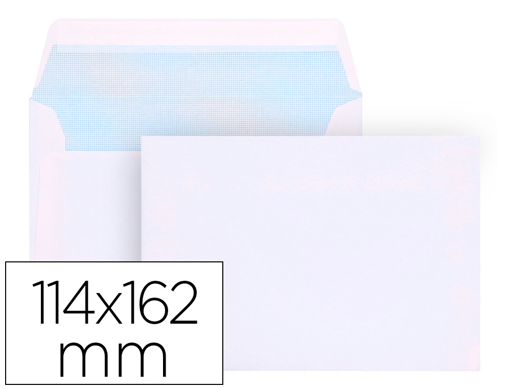 [33301] Sobre liderpapel n.19 blanco c6 114x162 mm tira de siliconacaja de 500 unidades