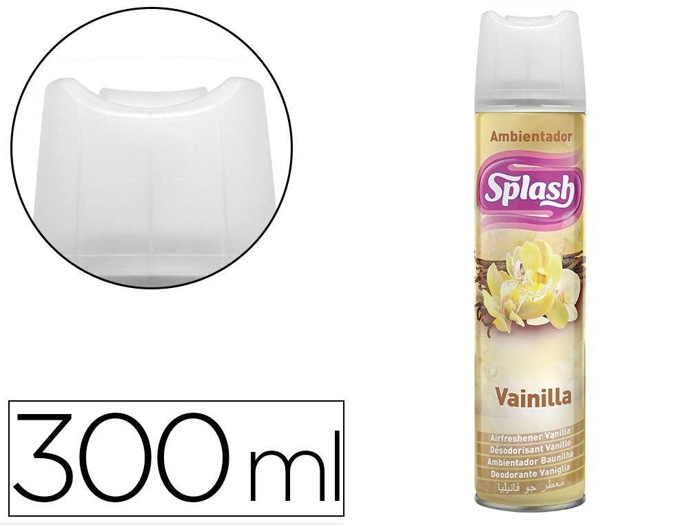 [169223] Ambientador spray splash aroma vainilla bote de 300 ml