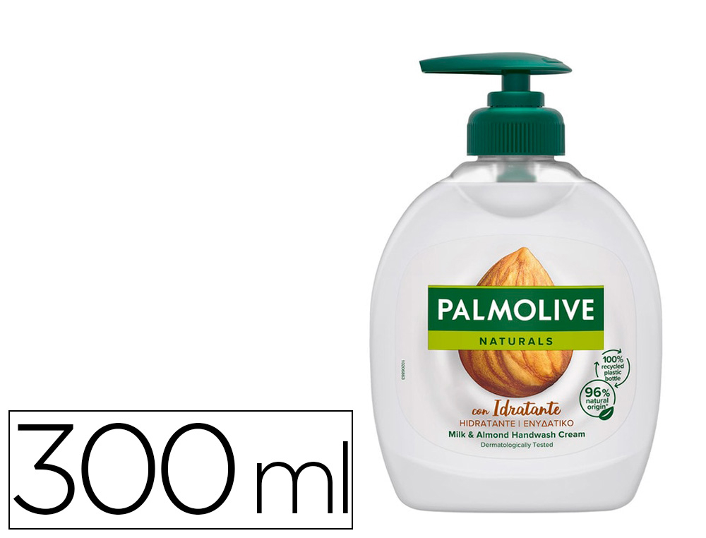 [169222] Jabon liquido lavamanos palmolive crema leche de almendra bote de 300 ml