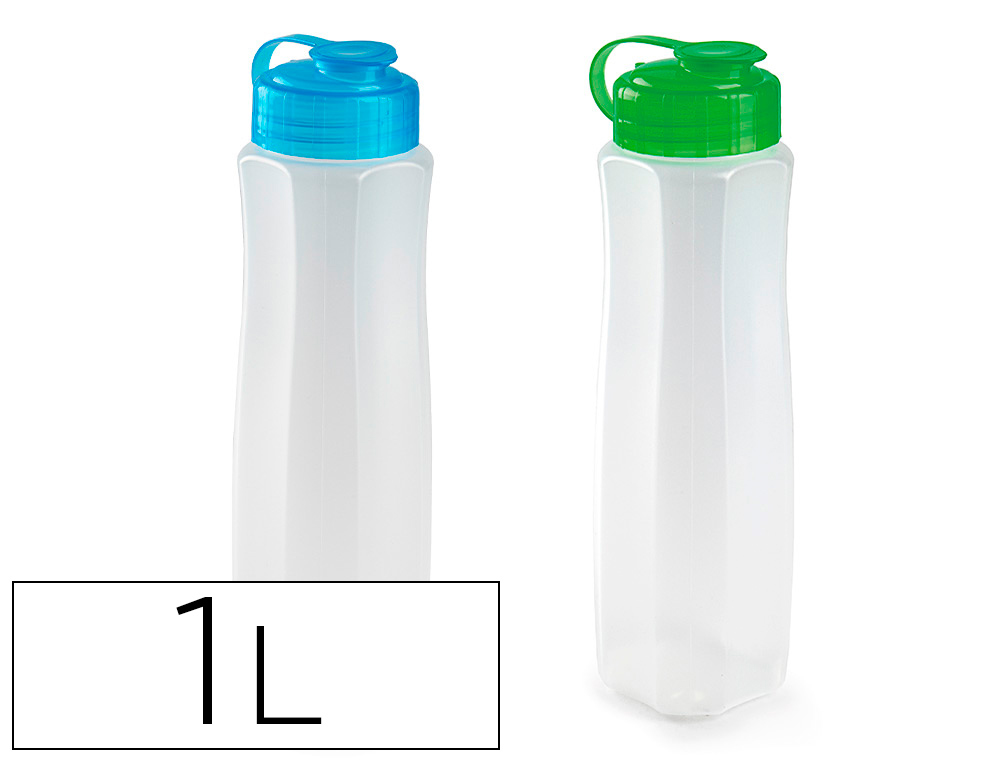 [164541] Botella plasticforte plastico capacidad 1 l 80x80x280 mm