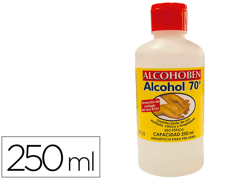 [160500] Alcohol etilico alcohoben de 70º bote de 250 ml