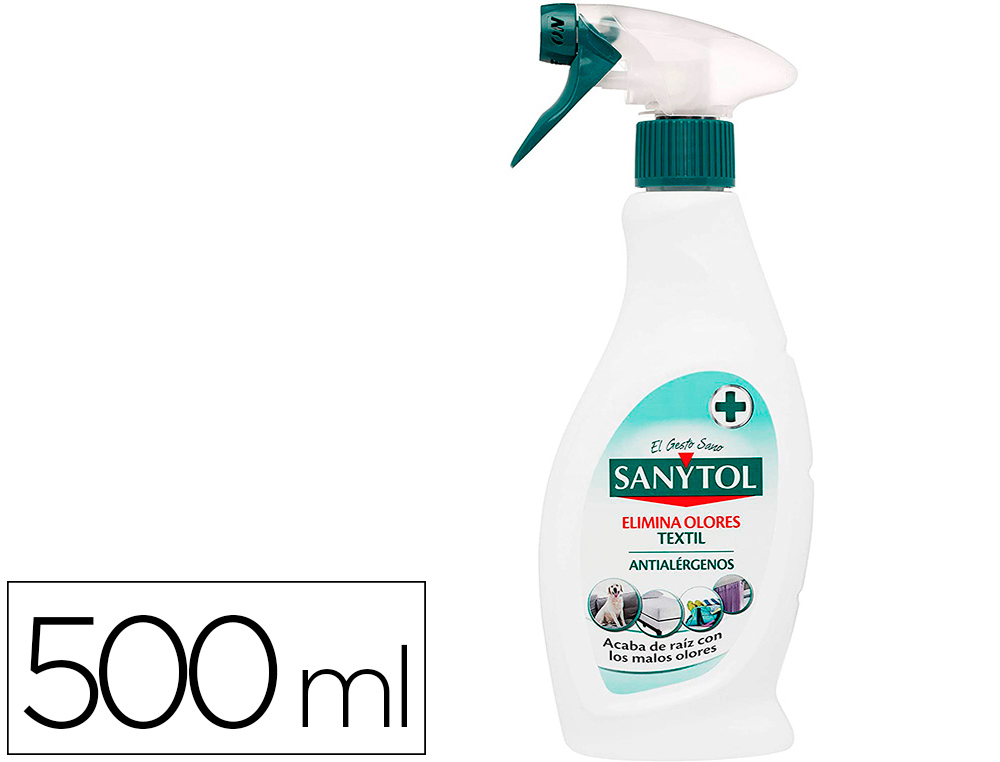 [160185] Quitaolor desinfectante sanytol para textil con pulverizador bote de 500 ml