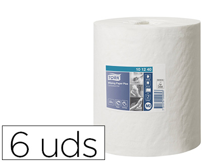 [155039] Papel secamanos tork extra ancho 215 mm largo 160 mt 2 capas para dispensador m2 paquete de 6 unidades