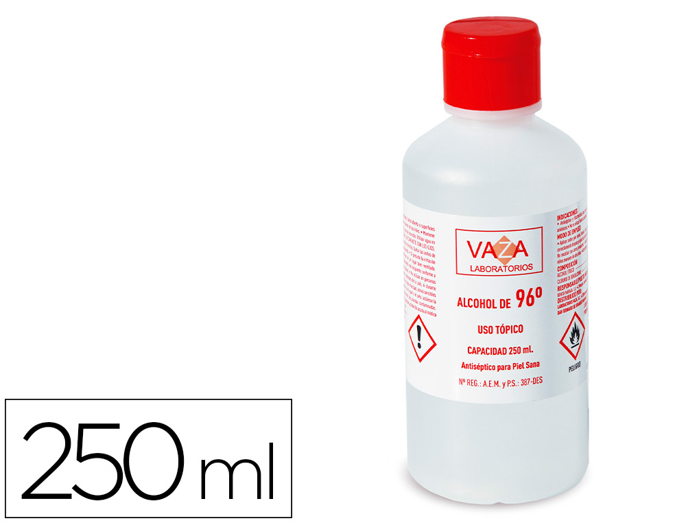 [153575] Alcohol etilico vaza de 96º bote de 250 ml