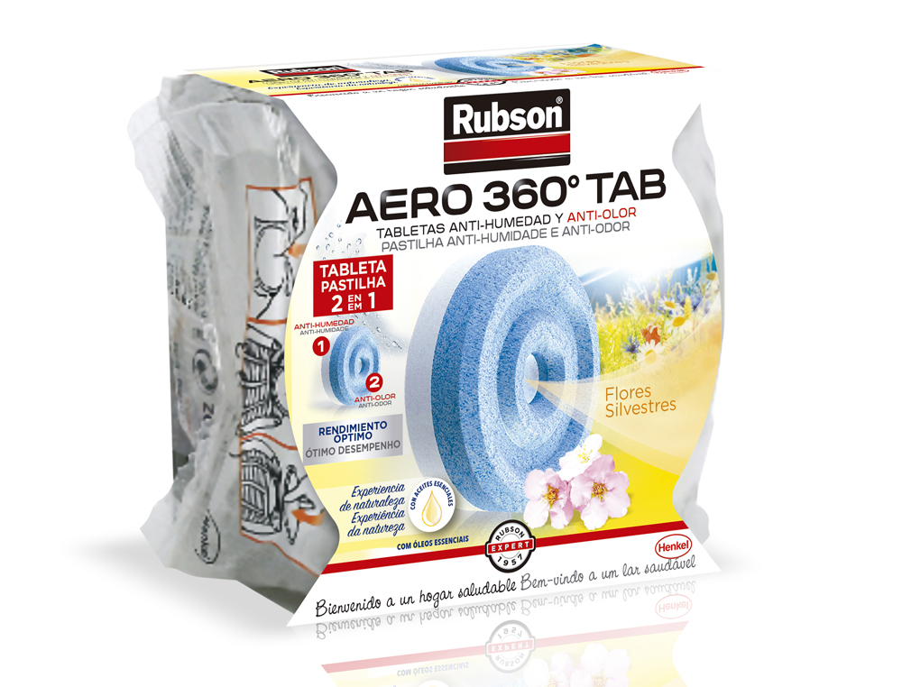 [150107] Recambio pastilla deshumidificador rubson aero 360º aromaterapia flores