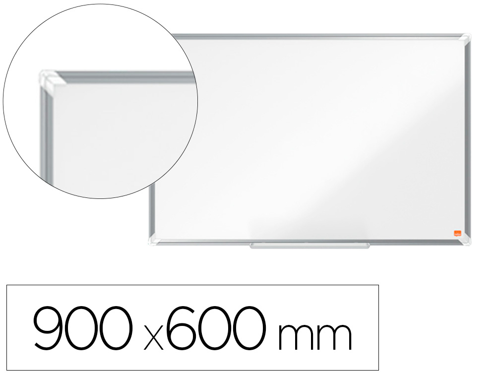 [163240] Pizarra blanca nobo premium plus melamina 900x600 mm