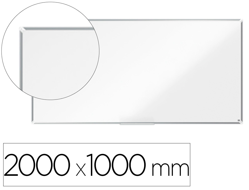 [163235] Pizarra blanca nobo premium plus acero lacado magnetica 2000x1000 mm