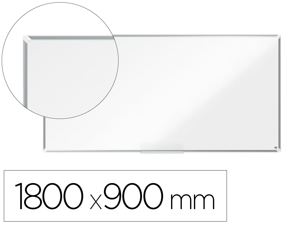 [163233] Pizarra blanca nobo premium plus acero lacado magnetica 1800x900 mm