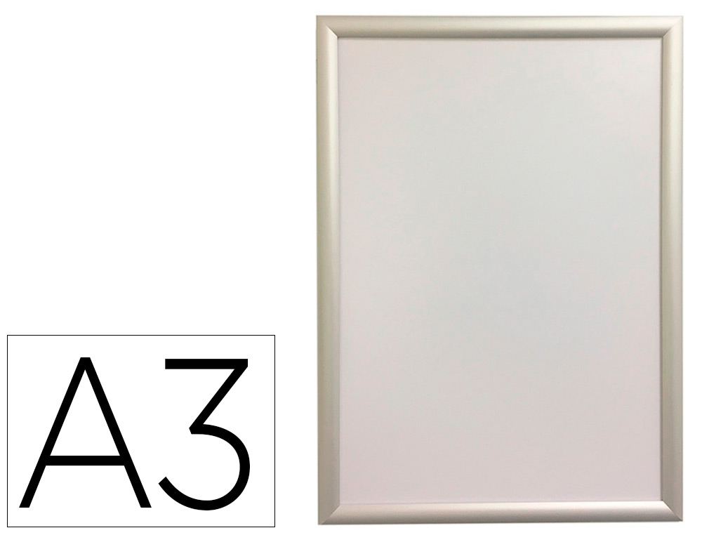 [160271] Marco porta anuncios q-connect din a3 marco de aluminio 32,7x45x1,2 cm