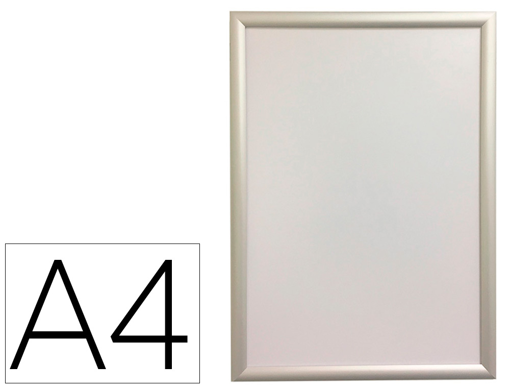 [160270] Marco porta anuncios q-connect din a4 marco de aluminio 24x32,7x1,2 cm