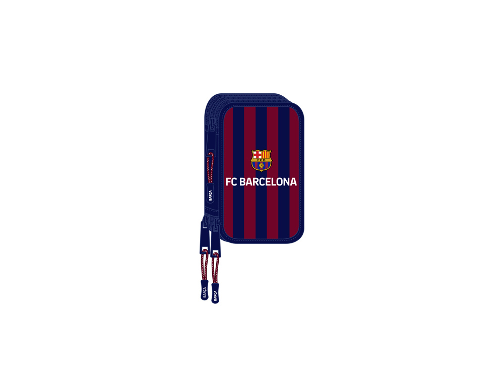 [238597] Plumier escolar safta triple 36 piezas f.c. barcelona 195x125x55 mm