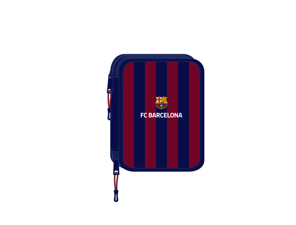 [238580] Plumier escolar safta doble grande 56 piezas f.c. barcelona 248x195x45 mm