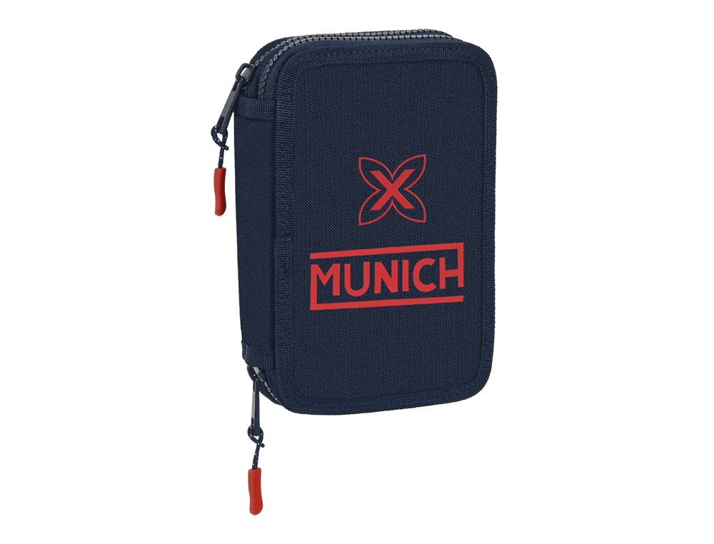 [234676] Plumier escolar safta doble pequeño 28 piezas munich flash 195x125x40 mm