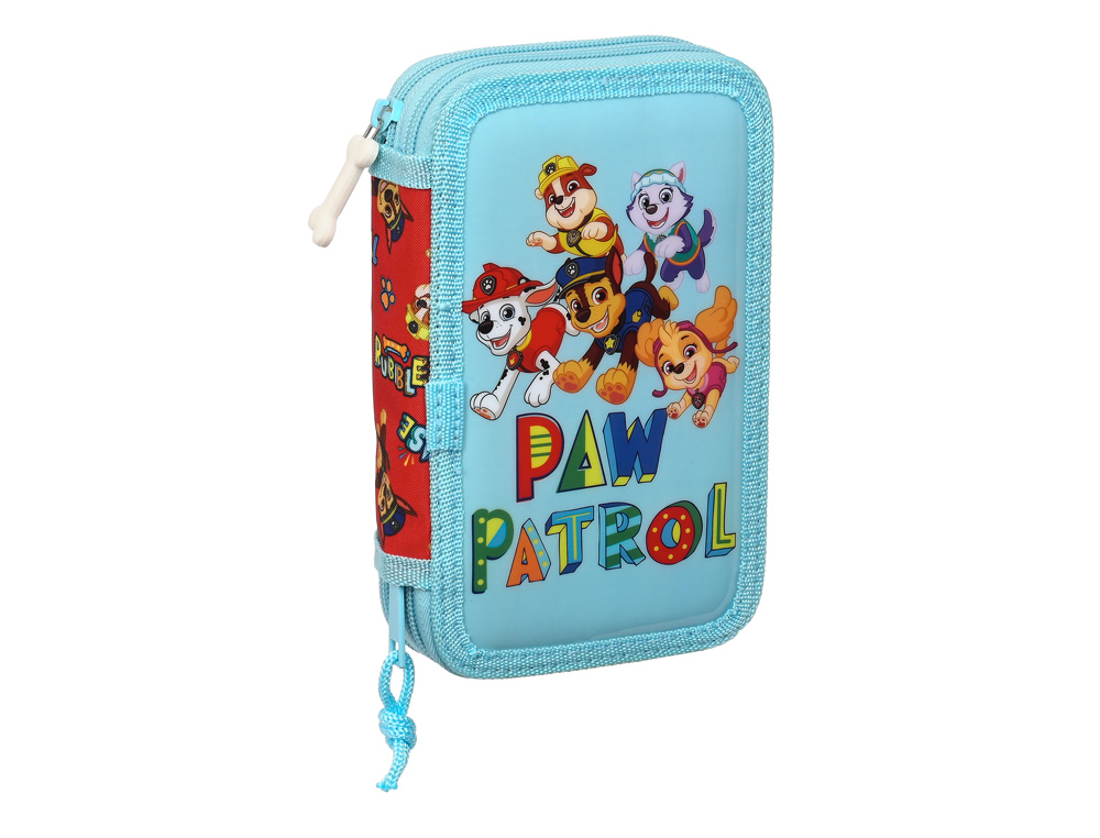 [233609] Plumier safta doble cremallera pequeño paw patrol funday 195x125x40 mm