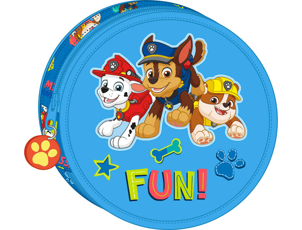 [228865] Plumier escolar safta con cremallera 18 piezas 210x35 mm paw patrol friendship