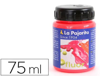 [72377] Pintura acrilica la pajarita f-03 rojo amapola fluorescente 75ml