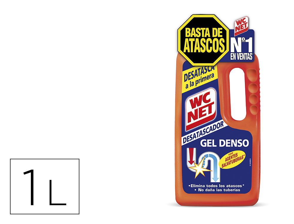 [59995] Desatascador de tuberias gel wc net energy botella de 1 litro