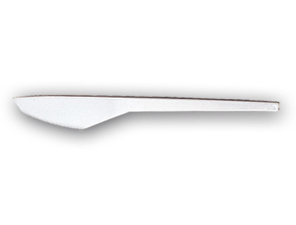 [59940] Cuchillo de plastico blanco paquete de 100