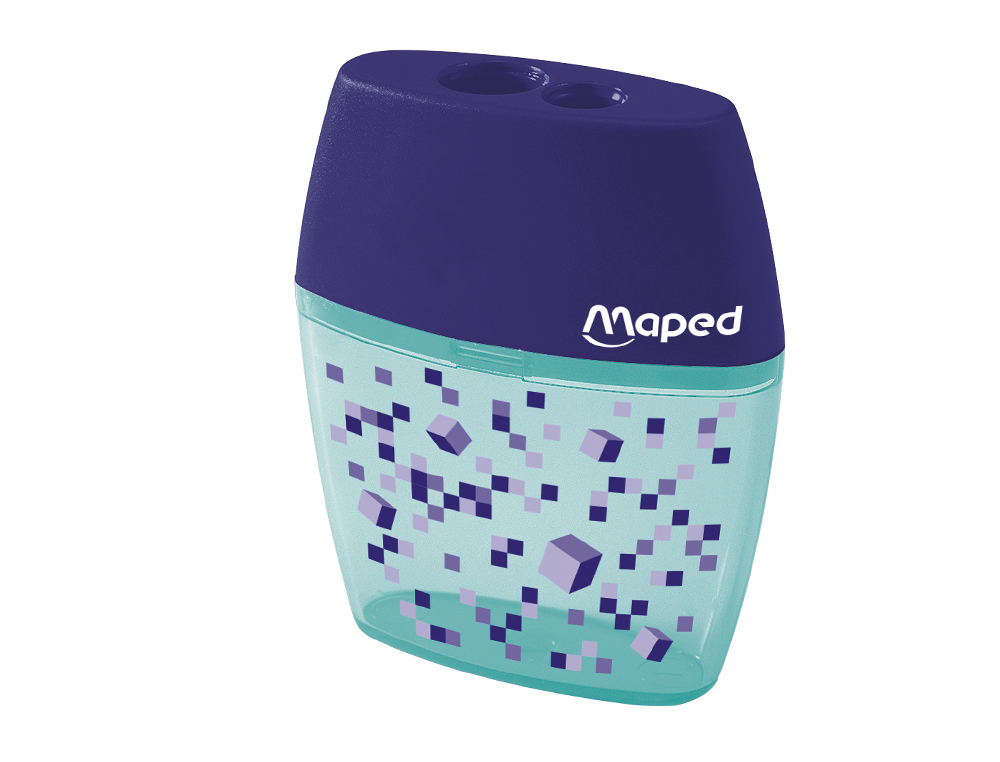 [170925] Sacapuntas maped plastico shaker pixel party 2 usos