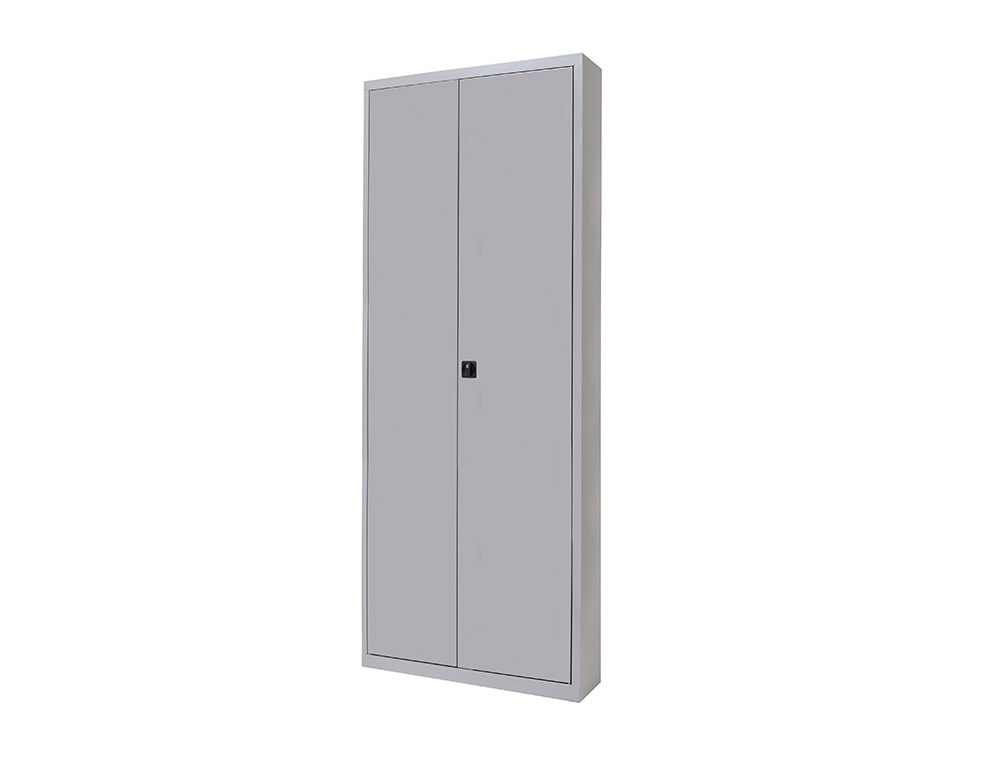 [150662] Armario metalico rocada dos puertas batientes incluye cuatro balda 102x198x45 cm acabado ac00 gris/gris