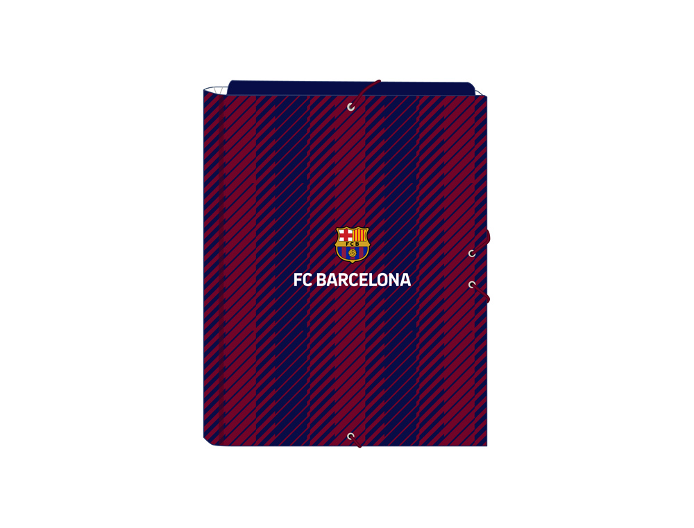 [238198] Carpeta carton folio gomas solapas safta f.c. barcelona