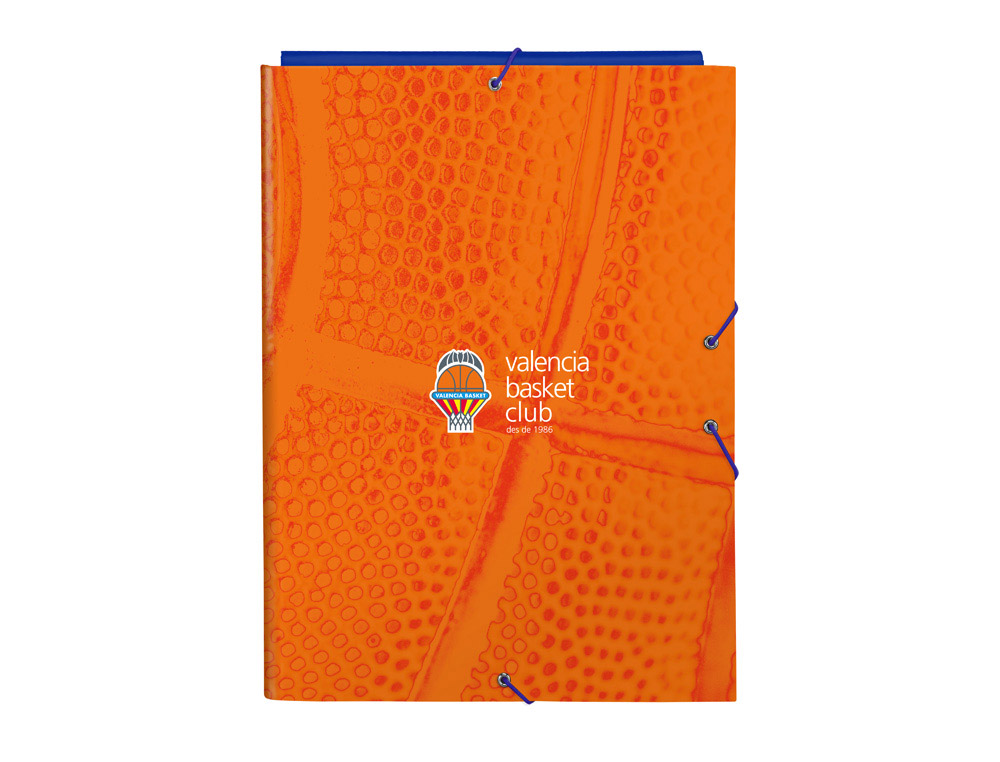 [224017] Carpeta gomas safta folio solapas valencia basket club 260x25x335 mm