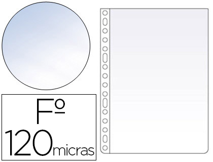 [63974] Funda multitaladro esselte folio polipropileno 120 mc cristal caja de 100 unidades