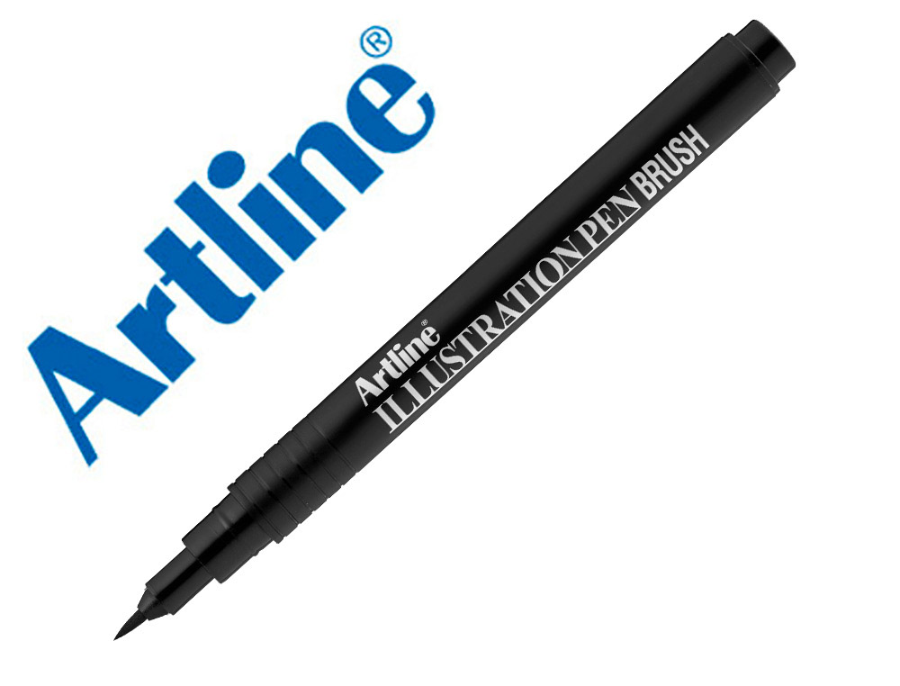 [171272] Rotulador artline brush negro illustration pen ek-28filn punta pincel