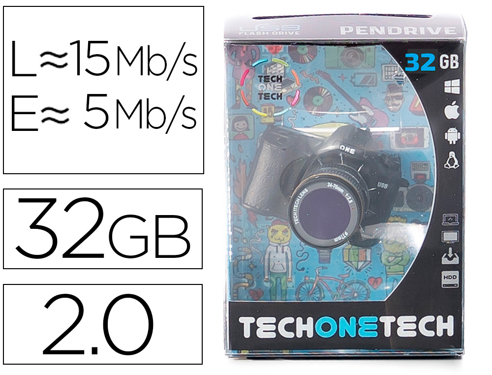 [161853] Memoria usb tech on tech camara fotos the perfect one 32 gb