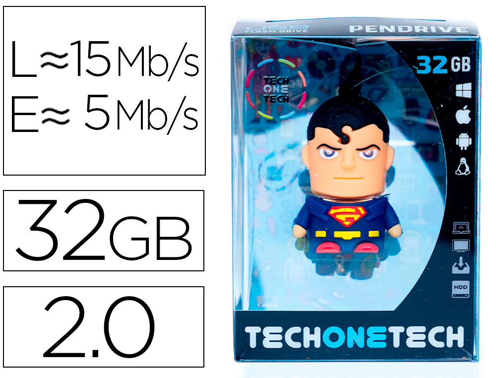 [161841] Memoria usb tech on tech super s 32 gb