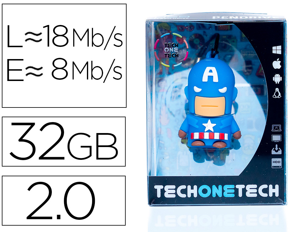 [161840] Memoria usb tech on tech super a 32 gb