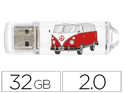 [155395] Memoria usb techonetech flash drive 32 gb 2.0 camper van-van