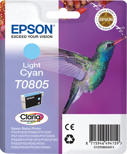 [8829] Epson Stylus Photo R-265/360/RX-560/585/685 Cartucho Cian claro