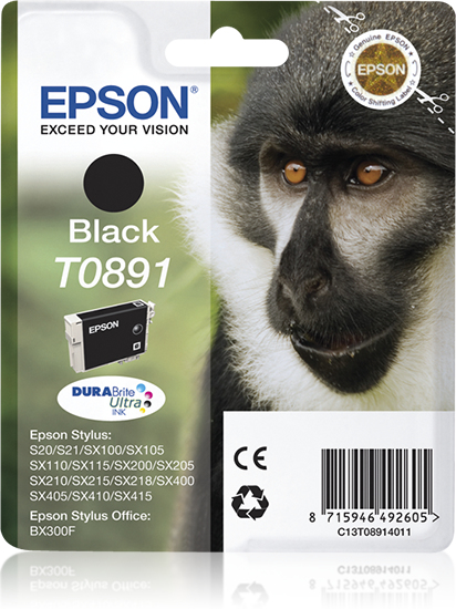 [35088] Epson Stylus S20/SX105/SX205/405 Cartucho Negro (Radiofrecuencia + acoustic magnetic)