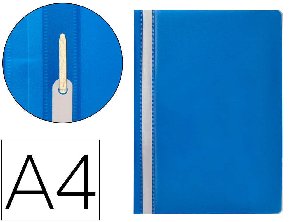 [32702] Carpeta dossier fastener plastico q-connect din a4 azul