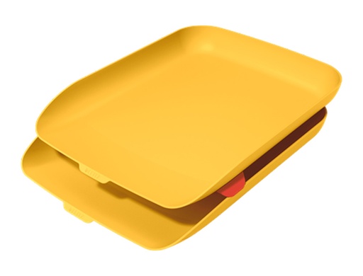 [160235] Bandeja sobremesa plastico leitz cosy set de 2 unidades amarillo 274x81x407 mm